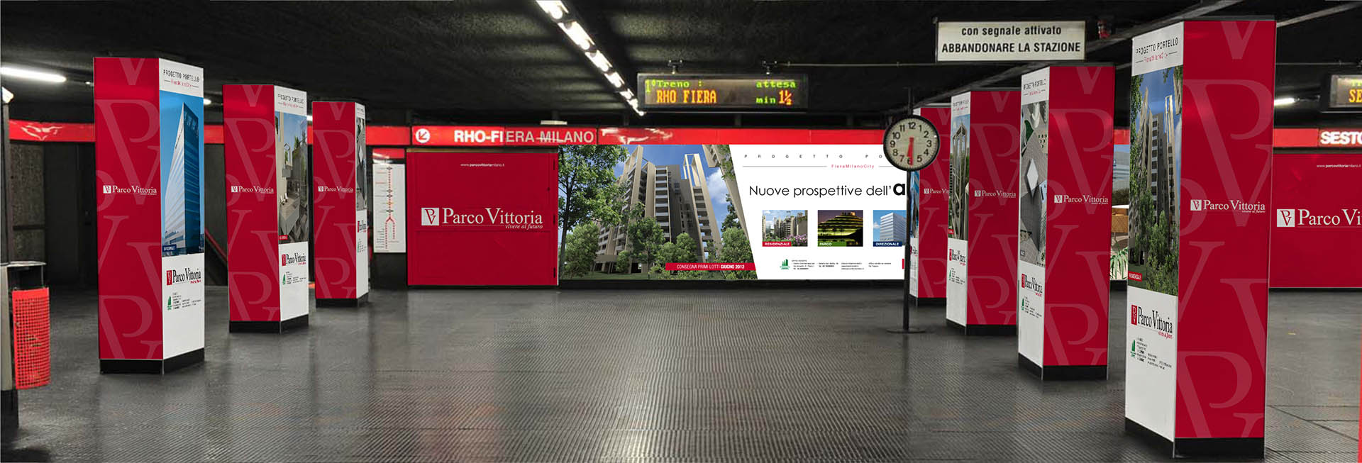 Parco Vittoria, Station domination metro Milano