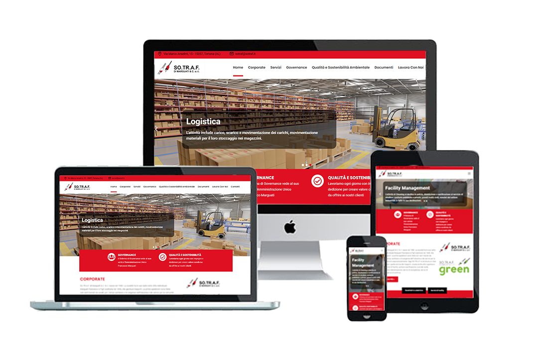 Sotraf: un sito web per due realtà