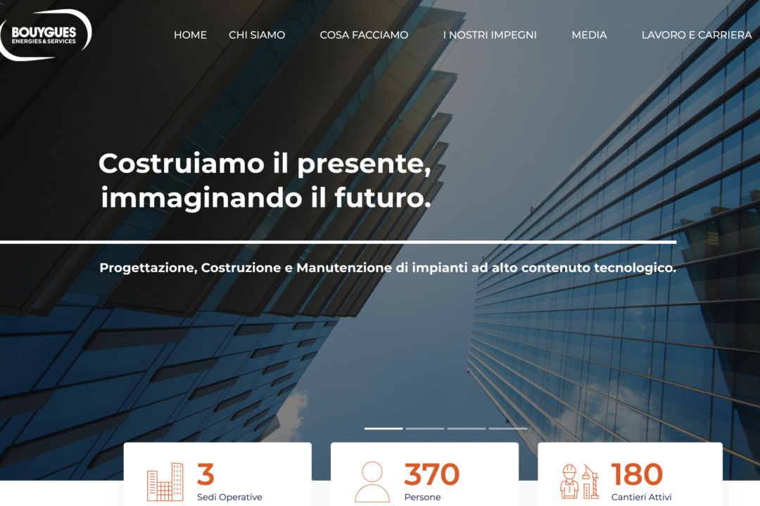 L’agenzia Mirus realizza il sito web istituzionale per Bouygues Energies & Services Italia
